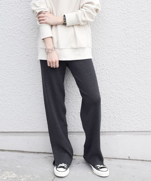 SHIPS（シップス）の「コットンレーヨンニットパンツ◇（その他パンツ・レディース・ブラック/ライトグレー/ブラウン・ONE SIZE）」の22枚目の写真