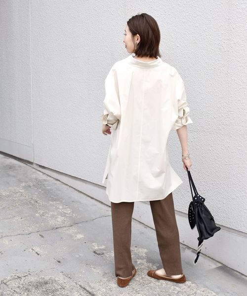 SHIPS（シップス）の「コットンレーヨンニットパンツ◇（その他パンツ・レディース・ブラック/ライトグレー/ブラウン・ONE SIZE）」の20枚目の写真