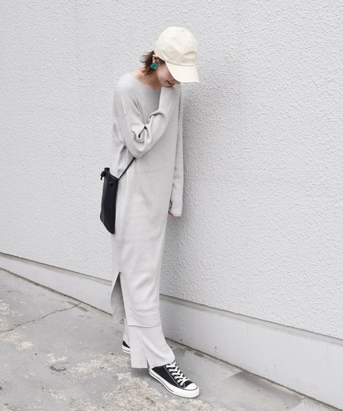 SHIPS（シップス）の「コットンレーヨンニットパンツ◇（その他パンツ・レディース・ブラック/ライトグレー/ブラウン・ONE SIZE）」の7枚目の写真