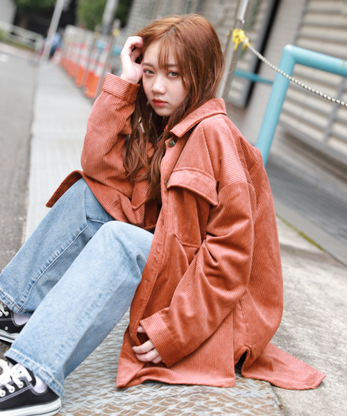 apres jour（アプレジュール）の「コーデュロイCPOジャケット【ZOZOTOWN限定アイテム】（ブルゾン・レディース・カーキ/モカ/オレンジ系その他/ライトベージュ・フリー）」の6枚目の写真