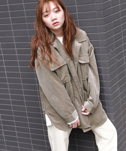 apres jour（アプレジュール）の「コーデュロイCPOジャケット【ZOZOTOWN限定アイテム】（ブルゾン・レディース・カーキ/モカ/オレンジ系その他/ライトベージュ・フリー）」の12枚目の写真