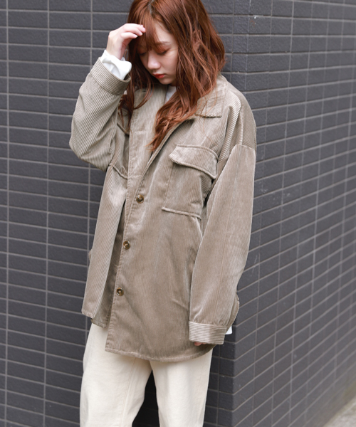 apres jour（アプレジュール）の「コーデュロイCPOジャケット【ZOZOTOWN限定アイテム】（ブルゾン・レディース・カーキ/モカ/オレンジ系その他/ライトベージュ・フリー）」の14枚目の写真