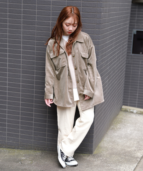 apres jour（アプレジュール）の「コーデュロイCPOジャケット【ZOZOTOWN限定アイテム】（ブルゾン・レディース・カーキ/モカ/オレンジ系その他/ライトベージュ・フリー）」の18枚目の写真