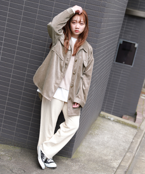 apres jour（アプレジュール）の「コーデュロイCPOジャケット【ZOZOTOWN限定アイテム】（ブルゾン・レディース・カーキ/モカ/オレンジ系その他/ライトベージュ・フリー）」の19枚目の写真