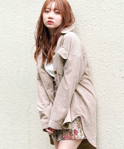 apres jour（アプレジュール）の「コーデュロイCPOジャケット【ZOZOTOWN限定アイテム】（ブルゾン・レディース・カーキ/モカ/オレンジ系その他/ライトベージュ・フリー）」の22枚目の写真