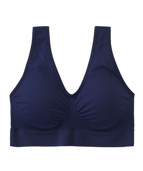 aimerfeel（エメフィール）の「楽フィット 夢ごこち ナイトブラ 単品ブラジャー/ホックなし/ノンワイヤー（ナイトブラ・レディース・ブラック/ピンク/ネイビー/ブラウン/チャコールグレー/ベージュ/カーキ/ダークネイビー/アイボリー/ピンクベージュ/パープル/モカ/シルバーグレー/ブラウン系1/グリーン・MEDIUM/LARGE/SMALL/X-LARGE）」の11枚目の写真