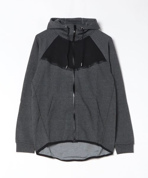 STYLEBLOCK(スタイルブロック)の「ポンチ配色ジップアップパーカー(パーカー・メンズ・ホワイト/ブラック/ネイビー/杢グレー/ヘザーチャコール・LL/M/L)」の5枚目の写真