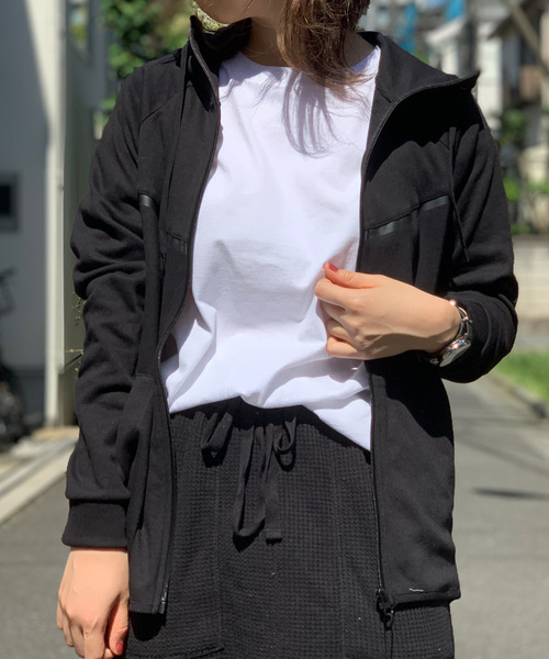 STYLEBLOCK(スタイルブロック)の「ポンチ配色ジップアップパーカー(パーカー・メンズ・ホワイト/ブラック/ネイビー/杢グレー/ヘザーチャコール・LL/M/L)」の3枚目の写真