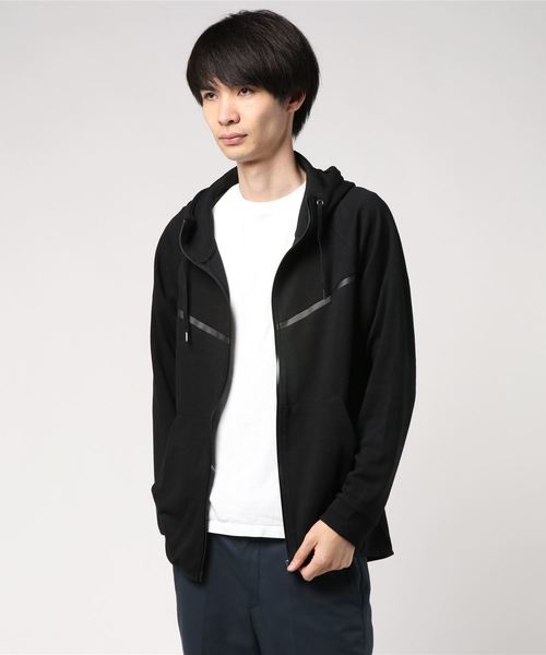 STYLEBLOCK(スタイルブロック)の「ポンチ配色ジップアップパーカー(パーカー・メンズ・ホワイト/ブラック/ネイビー/杢グレー/ヘザーチャコール・LL/M/L)」の9枚目の写真