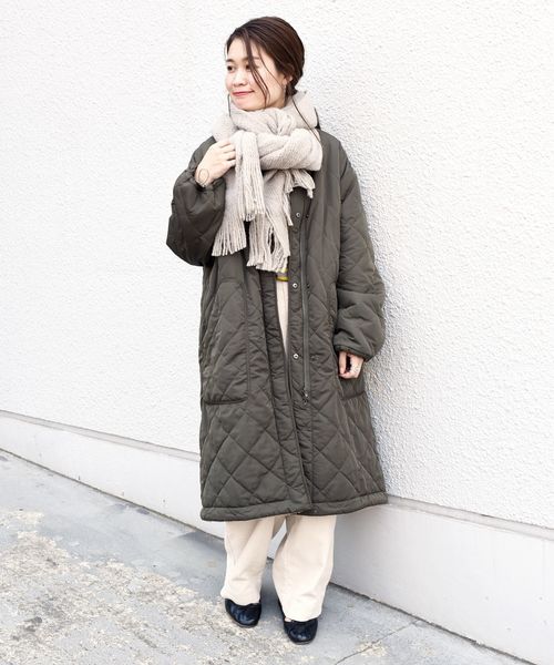 liflattie ships(リフラティ シップス)の「liflattie ships:キルティング×ボアリバーシブルコート◇(その他アウター・レディース・オリーブ/ネイビー・SMALL/MEDIUM)」の10枚目の写真