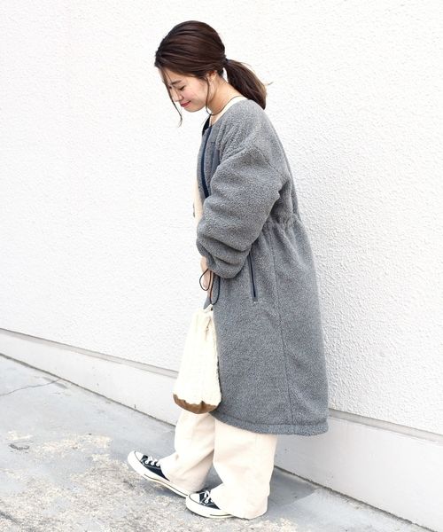 liflattie ships(リフラティ シップス)の「liflattie ships:キルティング×ボアリバーシブルコート◇(その他アウター・レディース・オリーブ/ネイビー・SMALL/MEDIUM)」の12枚目の写真