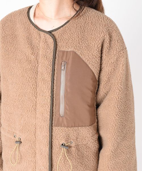 liflattie ships(リフラティ シップス)の「liflattie ships:キルティング×ボアリバーシブルコート◇(その他アウター・レディース・オリーブ/ネイビー・SMALL/MEDIUM)」の22枚目の写真