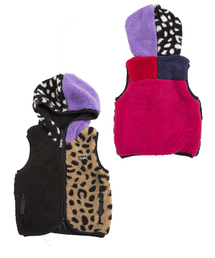 X-girl Stages | LEOPARD FLUFFY VEST （4T～7T）(ベスト)