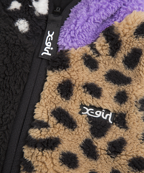 X-girl Stages(エックスガールステージス)の「LEOPARD FLUFFY VEST (4T~7T)(ベスト・キッズ・ブラック/ベージュ/マルチ・5T/4T/6T/7T)」の7枚目の写真