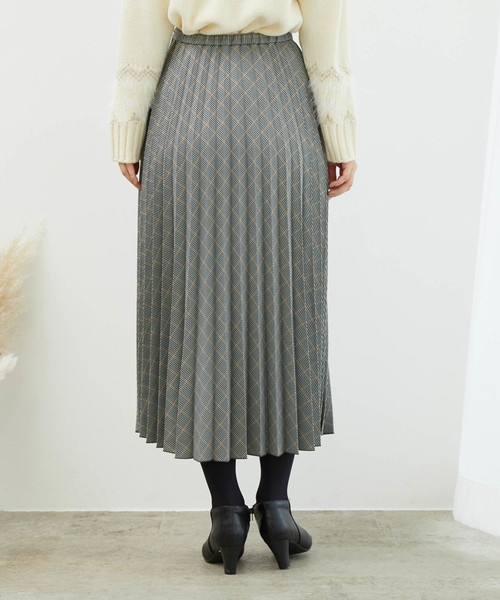 ROPE' PICNIC(ロペピクニック)の「エステルアコーディオンプリーツスカート(スカート・レディース・グレー/ブラウン系その他/ホワイト系その他3/イエロー系その他3・40/38)」の7枚目の写真
