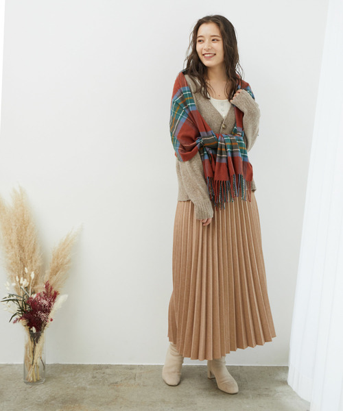 ROPE' PICNIC(ロペピクニック)の「エステルアコーディオンプリーツスカート(スカート・レディース・グレー/ブラウン系その他/ホワイト系その他3/イエロー系その他3・40/38)」の17枚目の写真