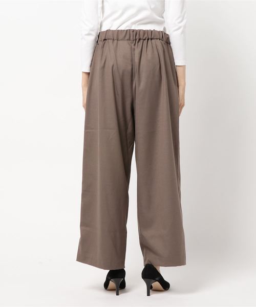 mizuiroind（ミズイロインド）の「スラックスワイドパンツ（スラックス・レディース・チャコールグレー/ネイビー/ブラウン/ブラック・2）」の6枚目の写真