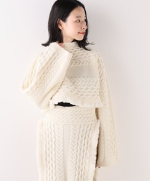 TAN�i�^���j�́u�yTAN�z LAMBS CABLE BOLERO �j�b�g�i�j�b�g/�Z�[�^�[�j�v