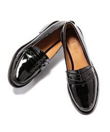 Ray BEAMS | Ray BEAMS / エナメル調 コインローファー(ドレスシューズ)