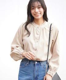 rps | プチハイネック多釦コーデュロイブラウス(シャツ/ブラウス)