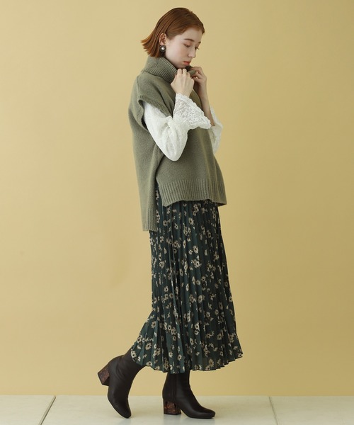 one after another NICE CLAUP（ワンアフターアナザーナイスクラップ）の「【WEB限定】アソートプリーツスカート（スカート・レディース・ホワイト系その他/カーキ/グリーン系その他/ピンク系その他/オレンジ系その他/ブラック系その他/アイボリー/ミント・FREE）」の18枚目の写真