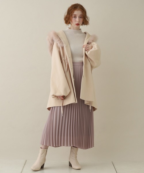 one after another NICE CLAUP（ワンアフターアナザーナイスクラップ）の「【WEB限定】アソートプリーツスカート（スカート・レディース・ホワイト系その他/カーキ/グリーン系その他/ピンク系その他/オレンジ系その他/ブラック系その他/アイボリー/ミント・FREE）」の19枚目の写真