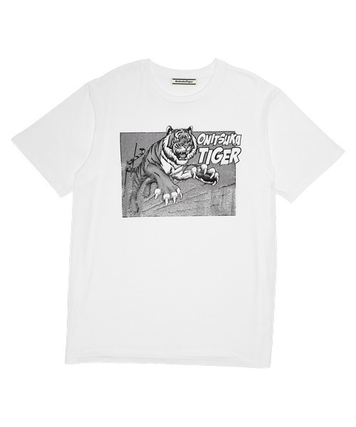 Onitsuka Tiger（オニツカタイガー）の「GRAPHIC TEE（Tシャツ/カットソー・レディース・ホワイト/ブラック/グレー・L/S/M/XL）」の2枚目の写真