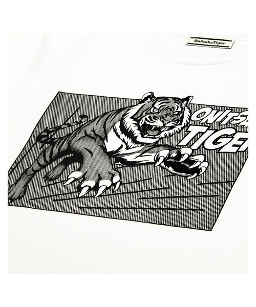 Onitsuka Tiger（オニツカタイガー）の「GRAPHIC TEE（Tシャツ/カットソー・レディース・ホワイト/ブラック/グレー・L/S/M/XL）」の7枚目の写真