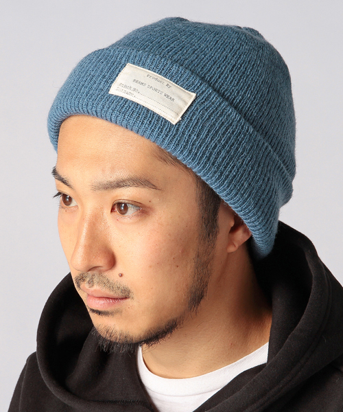 BEAMS(ビームス)の「◎BEAMS / 縮絨 ウール ワッチキャップ(ニットキャップ/ビーニー・メンズ・ブルー/ネイビー/グレー/ブラック/ワイン/オレンジ/グリーン/ライトブルー・ONE SIZE)」の1枚目の写真