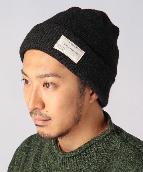 BEAMS(ビームス)の「◎BEAMS / 縮絨 ウール ワッチキャップ(ニットキャップ/ビーニー・メンズ・ブルー/ネイビー/グレー/ブラック/ワイン/オレンジ/グリーン/ライトブルー・ONE SIZE)」の2枚目の写真
