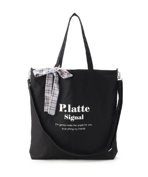 Pink Latte ピンクラテ の 2wayリボン付きトートバッグ トートバッグ Wear