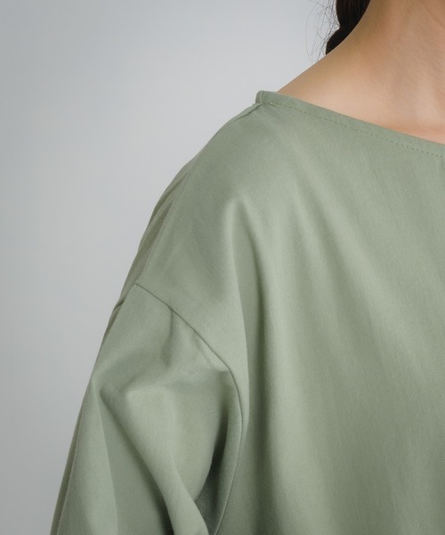 Libra Cue（リブラ キュー）の「Libra シャーリングティアードワンピース（ワンピース・レディース・アイボリー/ブラック/グリーン・FREE）」の4枚目の写真