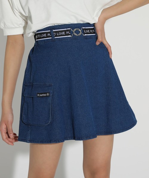 セール ベルト付きフレアミニスカート スカート Pink Latte ピンクラテ のファッション通販 Zozotown