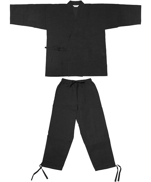 KYOETSU(キョウエツ)の「夏用しじら作務衣(着物・メンズ・ネイビー/ブラック/グレー/インディゴブルー・L/LL/M)」の9枚目の写真