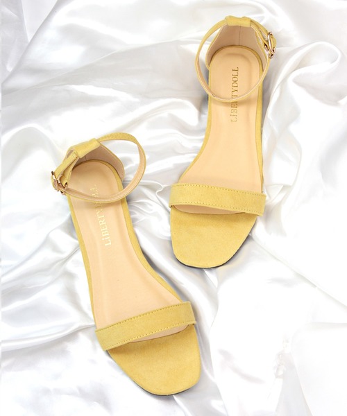 LibertyDoll（リバティードール）の「Liberty Doll / スクエアトゥセパレートストラップサンダル(4031)華奢ストラップサンダル（サンダル・レディース・ベージュ/マスタード/ブルー/ゴールド/レッド/シルバー/オレンジ/ブラック系その他/ネイビー/グレー/ホワイト/ブラック/グリーン/ベージュ系その他/アイボリー/グリーン系その他/オレンジ系その他・S/3L/SS/LL/L/M）」の12枚目の写真