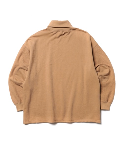 MR.OLIVE(ミスターオリーブ)の「チェンジ スリーブ スウェット /ビックシルエット タートルネック トレーナー(スウェット・メンズ・ブラウン/キャメル/ブラック/オフホワイト・LARGE/MEDIUM/SMALL)」の9枚目の写真