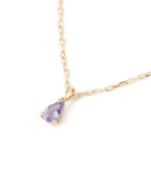 Spick & Span（スピックアンドスパン）の「タンザナイト2*3ペアシェイプネックレス K10（ネックレス・レディース・ゴールド・FREE）」の5枚目の写真