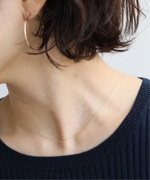 Spick & Span（スピックアンドスパン）の「タンザナイト2*3ペアシェイプネックレス K10（ネックレス・レディース・ゴールド・FREE）」の6枚目の写真