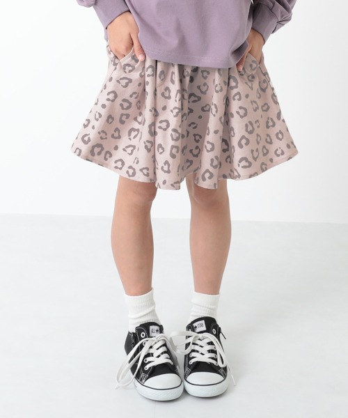devirock（デビロック）の「ミニ丈ギャザースカッツ（スカート・キッズ・ホワイト/ダークベージュ/モカ/ベージュ/ブルー系その他2/ブルー系その他/グレー系その他/グレー系その他2・90cm/110cm/80ｃｍ/120cm/100cm/150cm/160cm/130cm/140cm/95cm）」の3枚目の写真