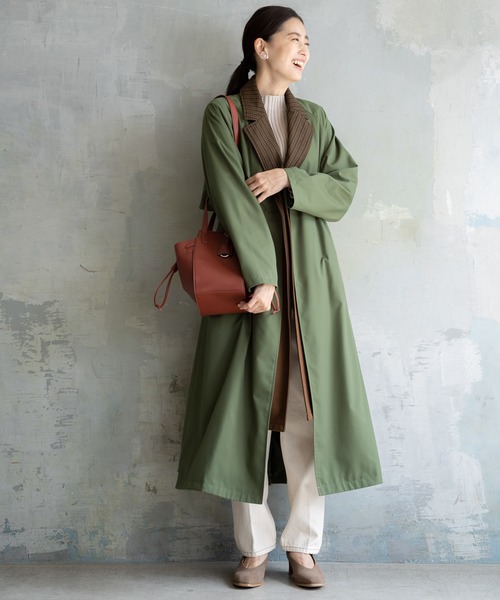 LEPSIM（レプシィム）の「2SETレイヤードコート　895617（その他アウター・レディース・ベージュ/カーキ・FREE）」の10枚目の写真