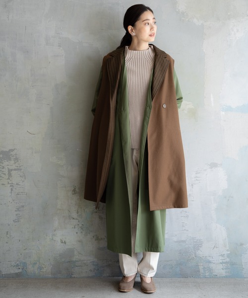 LEPSIM（レプシィム）の「2SETレイヤードコート　895617（その他アウター・レディース・ベージュ/カーキ・FREE）」の12枚目の写真