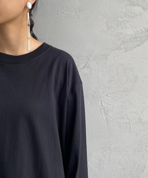 HANES（ヘインズ）の「[HANES/ヘインズ] BEEFY ビーフィーロングスリーブTシャツ（Tシャツ/カットソー・レディース・ヘザーグレー/ホワイト/ブラック・M/L/XL）」の20枚目の写真