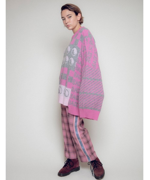 Candy Stripper(キャンディストリッパー)の「BACK SLIDE ニット(ニット/セーター・レディース・グレー/ブルー/ピンク・2)」の8枚目の写真