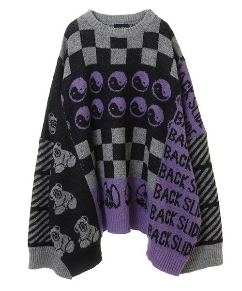 Candy Stripper(キャンディストリッパー)の「BACK SLIDE ニット(ニット/セーター・レディース・グレー/ブルー/ピンク・2)」の14枚目の写真