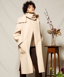 MAISON SPECIAL | マフラー付きスリーブアウトリバーコート【MAISON SPECIAL/メゾンスペシャル】(ステンカラーコート)