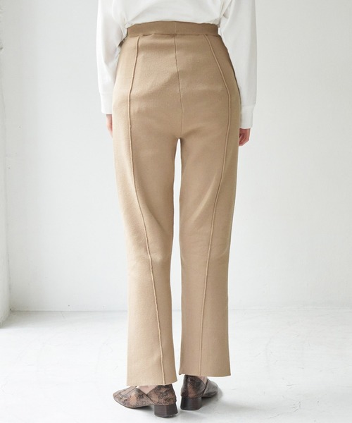 ROPE' PICNIC（ロペピクニック）の「【セットアップ対応】センタースリットニットパンツ（その他パンツ・レディース・ブラック/ベージュ/ブラウン/オリーブ・38）」の6枚目の写真