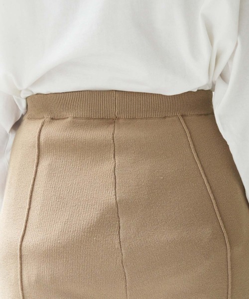 ROPE' PICNIC（ロペピクニック）の「【セットアップ対応】センタースリットニットパンツ（その他パンツ・レディース・ブラック/ベージュ/ブラウン/オリーブ・38）」の8枚目の写真