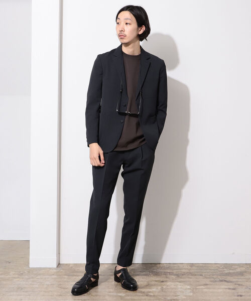 PT01×BEAMSF GARMENT DYED テーパード スラックス パンツ PT01 PER BEAMS F スラックス パンツ 42