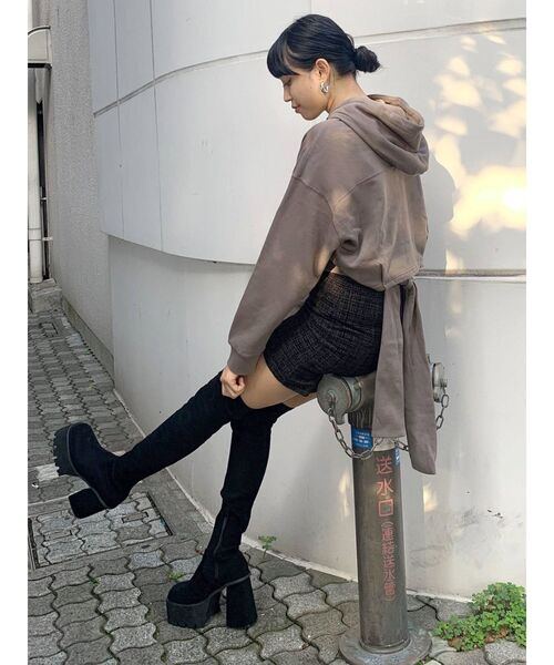 EMODA（エモダ）の「バックショートフーディー（パーカー）」 - WEAR