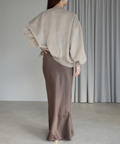 Fizz（フィズ）の「スウェードポンチスタジャン（スタジャン・レディース・アイボリー/グレイッシュベージュ/ピンクベージュ/グレイッシュブルー/チャコール/ブラック/モカ/スミクロ/ライトグリーン・M/L）」の12枚目の写真